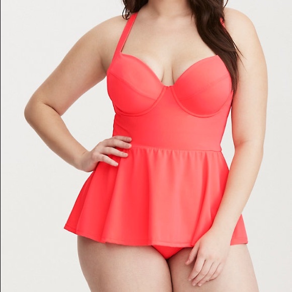 torrid Other - Torrid Peplum One-Piece Swimsuit